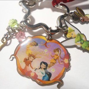 Collectible DISNEY Tinkerbell and Peter Pan Purse Charm or Key Chain with clasp